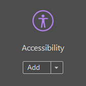 The Accessibility tool