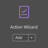The Action Wizard tool